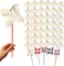 4E's Novelty 48 Pack DIY Pinwheels Craft for Kids, Bulk Summer Pinwheel Craft Kit, Color Your Own Paper Windmill for Pinwheels for Kids July 4 Party, Bulk Pinwheel for Spring Art and Creativity
